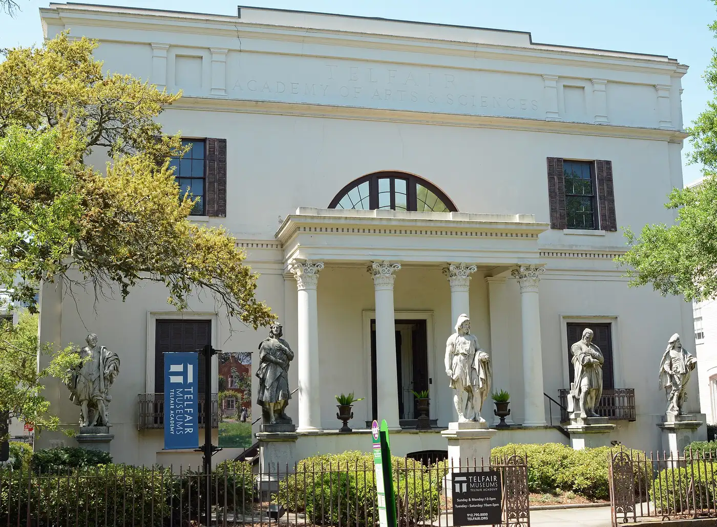 The Telfair Academy on Telfair Square, the heart of the free Festival Saturday venues.