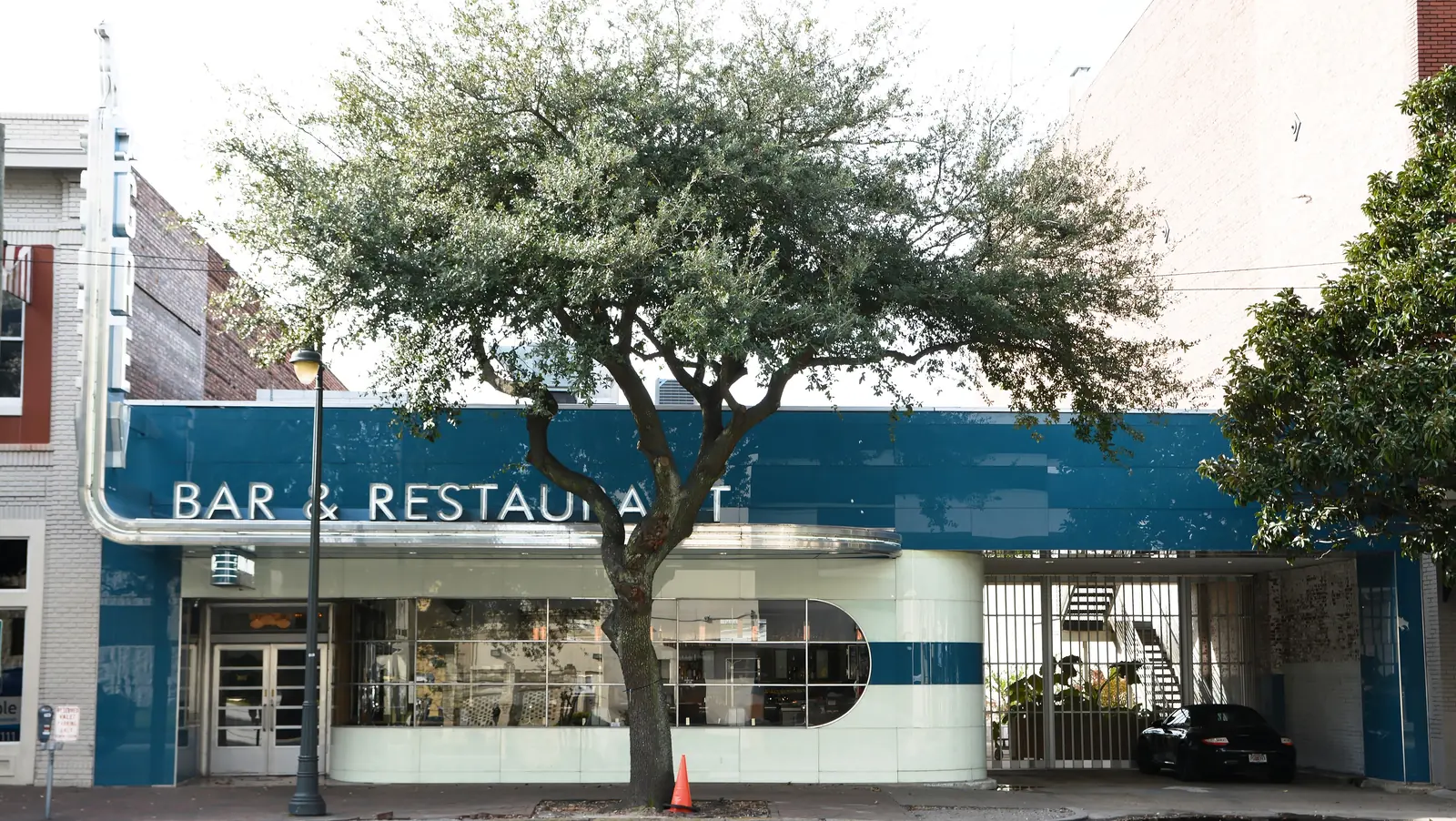 The restored Atlantic Greyhound Bus Terminal on Martin Luther King Jr. Boulevard, now home to The Grey, which serves Sunday brunch.