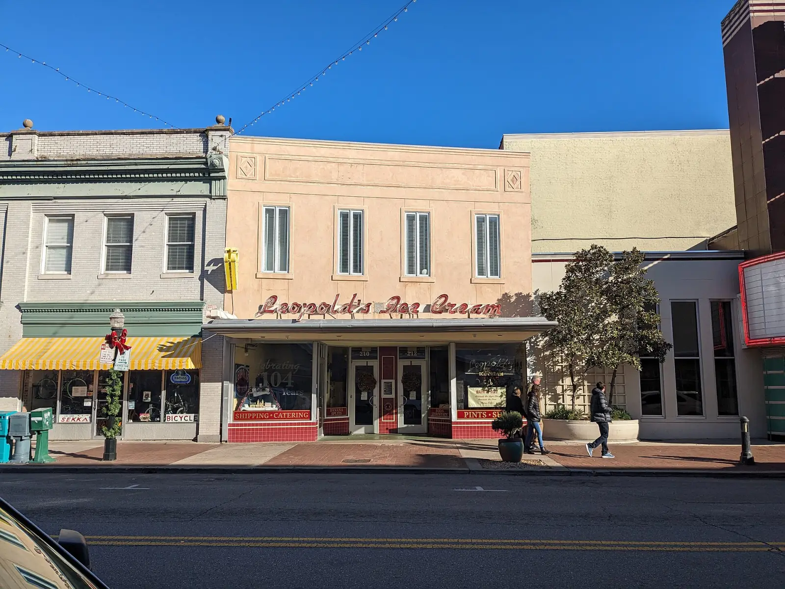 Leopold's Ice Cream on East Broughton Street in downtown Savannah.