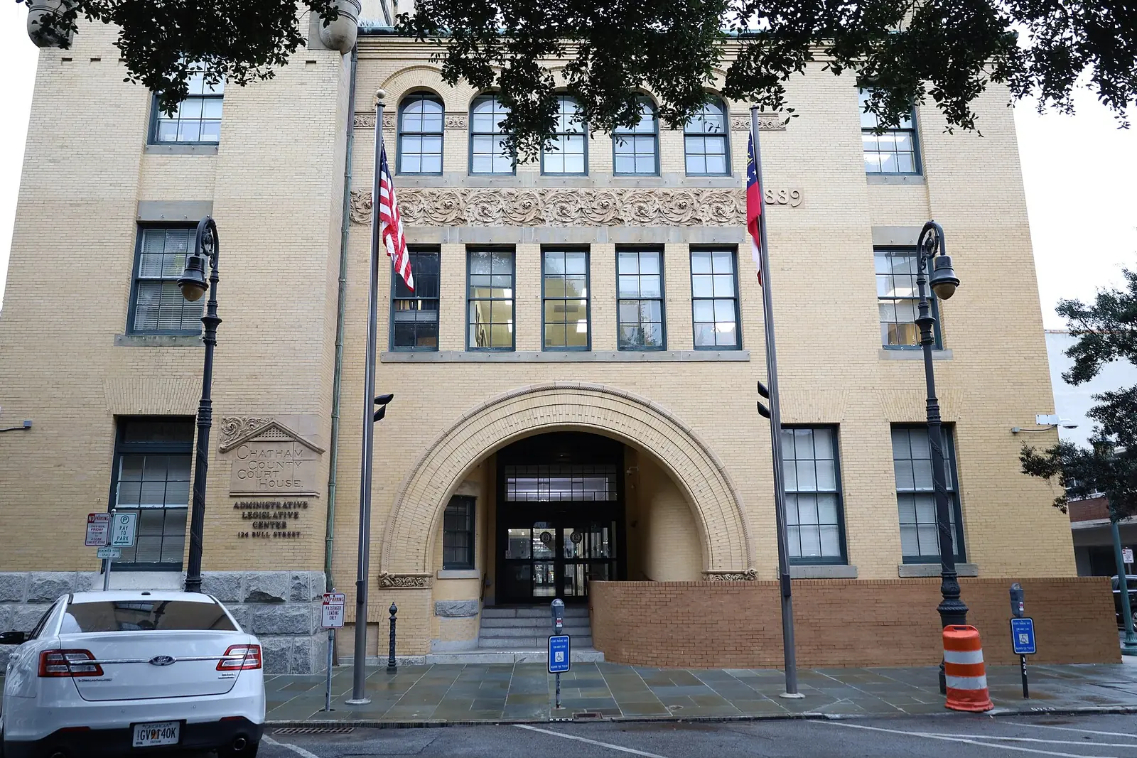 The Chatham County Courthouse at 124 Bull St. in downtown Savannah, where the County Commission meets.