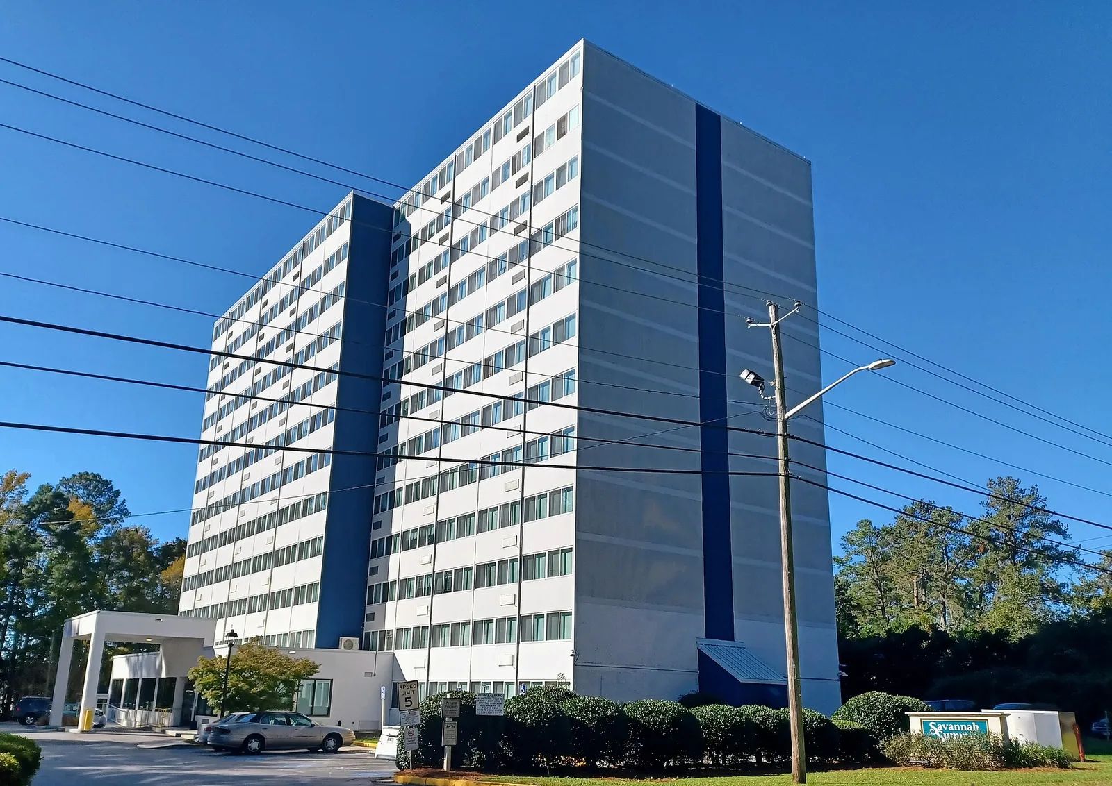 The Savannah Summit tower, about two-thirds of a mile from Haven Elementary