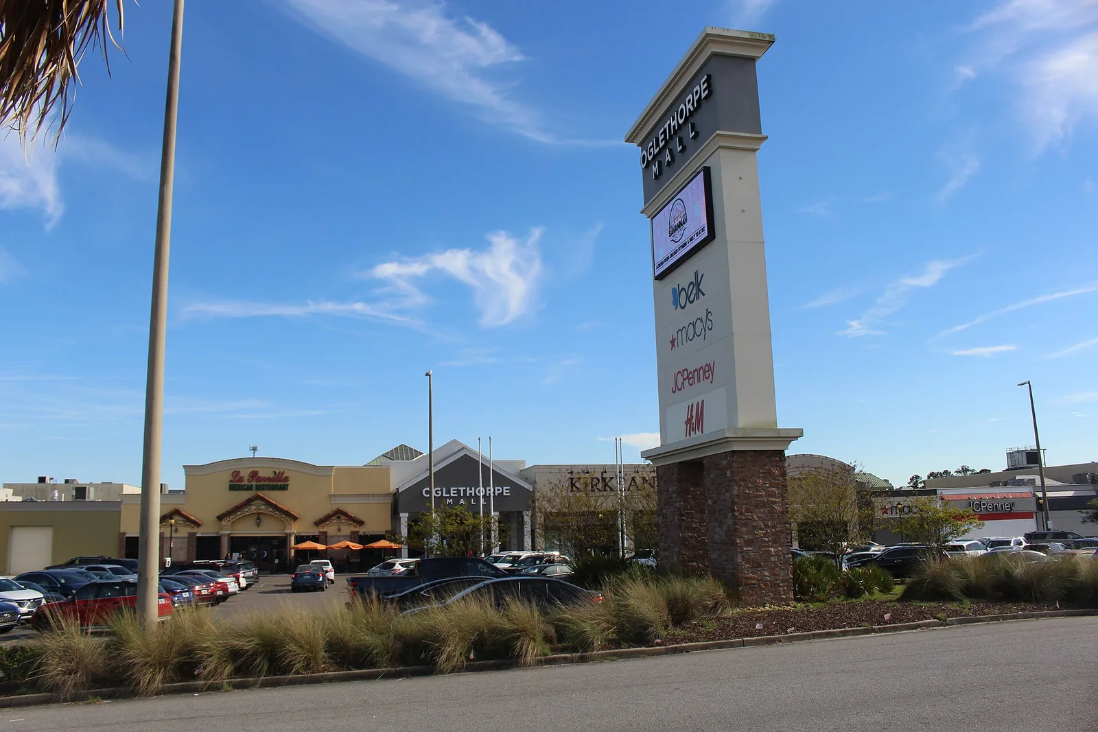 Oglethorpe Mall on Abercorn Street, a little over half a mile from the STEM Academy at Bartlett
